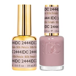 DND Gel DC Sheer Polish Set - 1 each of Gel Polish and Nail Polish, Silk Petals, 0.5 Fl Oz