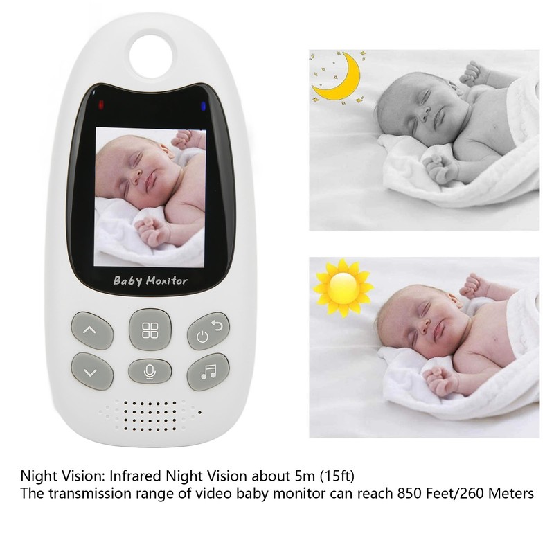 2in Baby Monitor with Camera LCD Screen Wireless 2 Way
