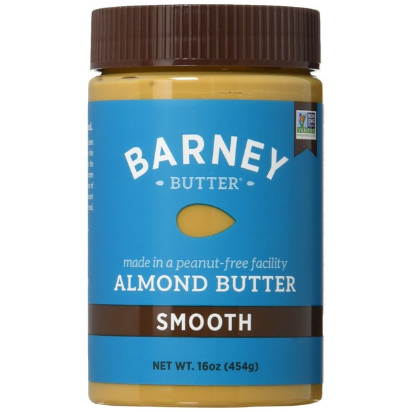 Barney Butter Almond Butter, Smooth, 16 Ounce (Pack of 3)