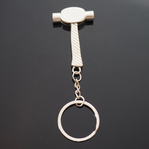 Hammer Double Head End Key Chain Keychain Tool Mechanic Dad