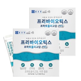 Chong Kun Dang Prebiotics Fructooligosaccharide FOS 30 sachets / 종근당 프리바이오틱스 프락토올리고당 FOS 30포 X 2개 장내 유익균 증식 분유맛 개별스틱