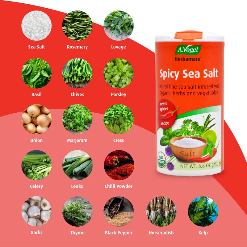 A. Vogel Herbamare Seasoned Spicy Sea Salt - USDA Organic