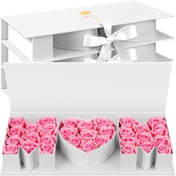 PYQTH 4 Pack Empty Mom Box for Flowers Mothers Day