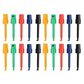 Hilitand 20pcs Large Test Hook Multicolor Test Hook Clamp Test Spare Parts for Multimeter Electronic Test