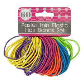 60 Pack Pastel Elastic Hair Bands, Versatile, Stylish and Comfortable for All Hair Types, Perfect for Ponytails, Braids and Updos with Secure Hold, Durable Design for Long Lasting Wear, Mix