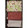 Krumbs Kitchen Farmhouse Strawberries 3 Pack Cloth Food Storage Bags