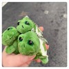 1Pc Green Sea Turtle Plush Keychain Stuffed Tortoise Animal Soft