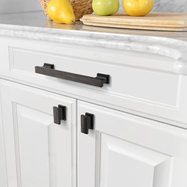 Asidrama 10 Pack Oil Rubbed Bronze Kitchen Cabinet Knobs Dresser Knobs Drawer Knobs Cabinet Hardware Zinc Knobs for Dresser Drawers