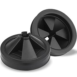 Garbage Disposal Splash Guards, 2-Pack 3 1/8" Sink Baffle Food Waste Disposer Drain Splash Guard Collar Quiet Collar Cover EPDM Rubber Drain Plugs Insert Parts for Waste King, Whirlaway, GE Disposer