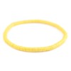 TheBeadChest Boho Stretch Bracelet, Yellow - Stackable African Vinyl Heishi,