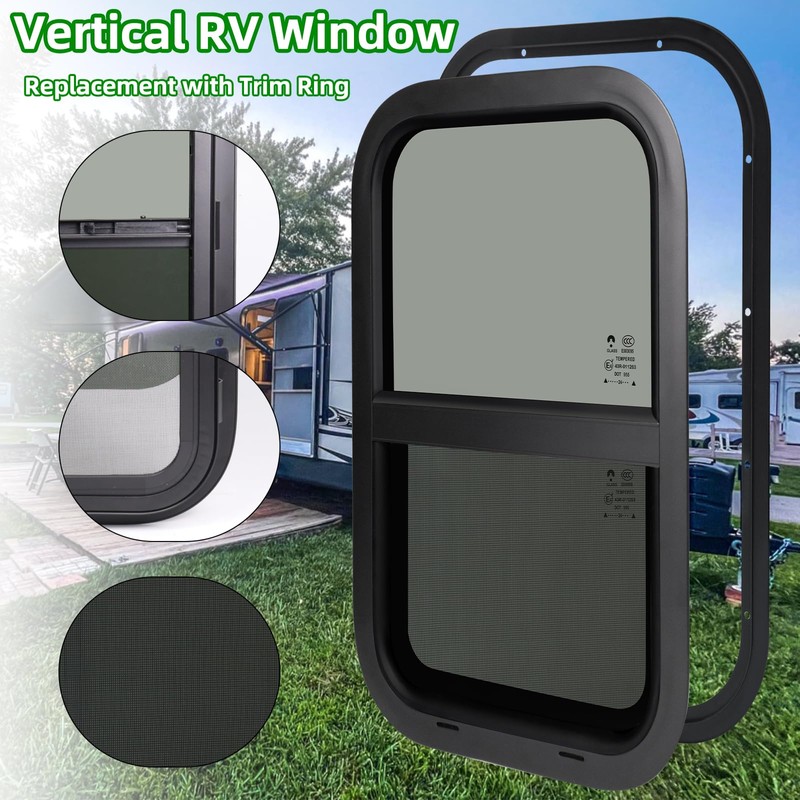 RV Camper Windows,RV Windows for Cargo Trailer Utility Travel Trailer