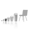 Koziol Swing-Top Wastebasket DEL XS, spa turqoise