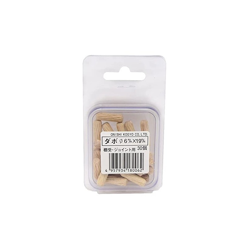 Onishi Kogyo Wooden Dowels, 0.2 x 0.7 inches (6 x