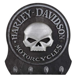 Harley-Davidson Sculpted 3D Willie G Skull Key Rack, Textured Finish HDL-15313