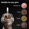 LHS Pepper Mill Grinder Salt Grinder, Arcylic Peppercorn Grinders with