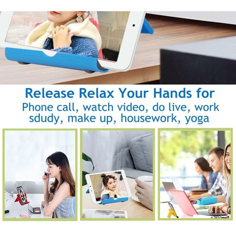 JUSDIQIR Cell Phone Stand for Desk Foldable Cell Phone Holder