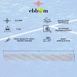 EBBOM Padel Racket Protector, Transparent, Durable and Lightweight Padel Racket Protection Accessories for Racket Protection - Ideal Padel Accessories - Pack of 2