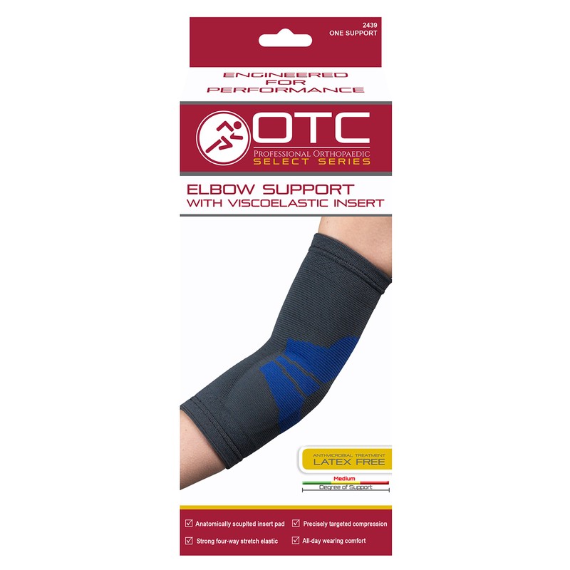 OTC Elbow Brace, Compression Recovery, Gel insert, X-Large