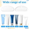 Ajcotahm 5PCS White Toothpaste Squeezer, Plastic Toothpaste Tube Clip Dispenser