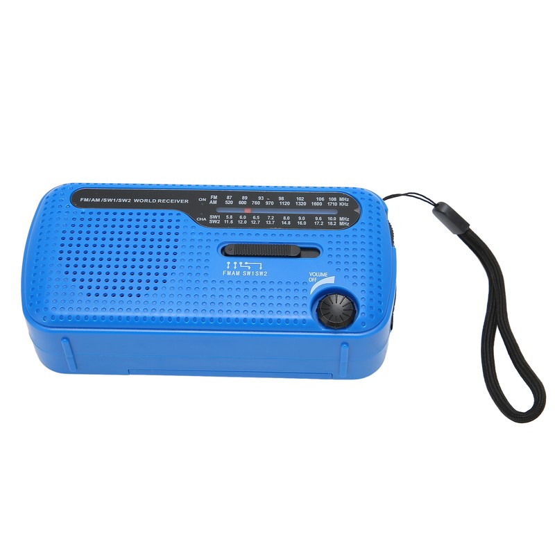 Hand Crank Solar Radio AM FM SW1 SW2 Camping LED