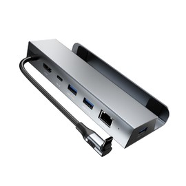 Mayflash Steam Deck 6-in-1 Docking Station MF005 Steam Deck Dock HDMI 2.0 4K@60Hz+Gigabit Ethernet 1000Mbps+3 USB-A 3.0+ USB C PD with Charging Port Compatible Valve Stream Deck Hub Accessories