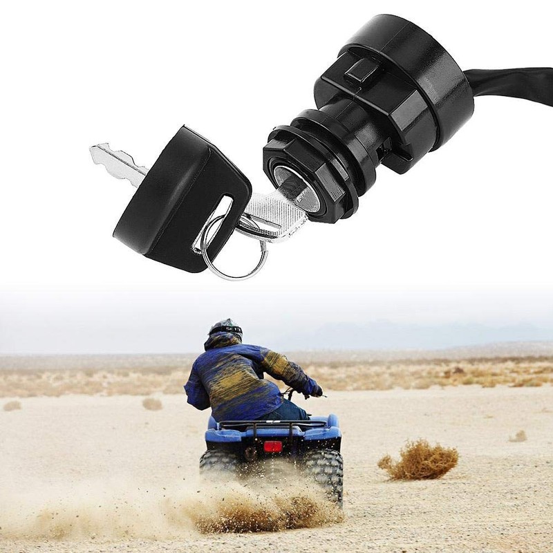 Keenso ATV Ignition Lock, 2 Pin Ignition Key Switch Motorcycle