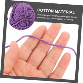 Ciieeo 3rolls Decorative Crochet Cotton Yarn for Knitting Crocheting Each Soft Skin-Friendly for Craft Projects Multi-Color Options