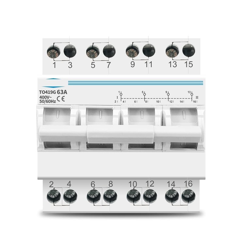Rocker Switch 4P 63A 3 Phase MTS Dual Power Manual