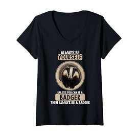Womens Badgers Badger V-Neck T-Shirt