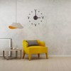Frameless Wall Clock Deer Head 3D Effect Self Adhesive DIY