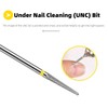 Marycarrie Professional Nail Drill Bits, Under Nail Cleaner, 3/32 inch