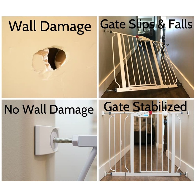 4 Pcs Safety Baby Gate Wall Protector Stair Gate Extension