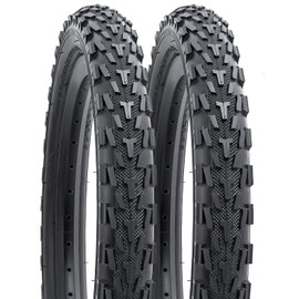 YUNSCM 2-PCS 16" Bike Tires 16x2.40/64-305 Compatible with 16x2.35 16x2.4 All-Terrain Directional Tread Bike Bicycle Tires (Y-1214)