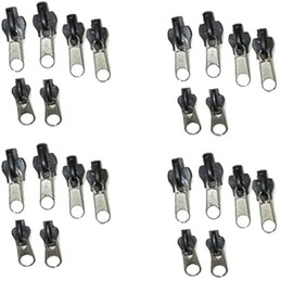 24Pcs Black Universal Instant Fix Zipper Repair Kit Replacement Zip Slider Teeth Zippers Design Arts, Crafts and Sewing, Zippers, Sewing Notions and Supplies