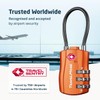 2-Pack TSA Approved Travel Combination Cable Luggage Locks for Suitcases