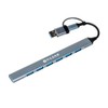 NACEB TECHNOLOGY HUB USB-C/A a 7 Puertos 1 USB 3.0,
