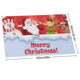 Christmas Garden Flag, 90 x 150 cm Christmas Elf Flag, Double-Sided Winter Flag, Christmas Decoration, Garden, Holiday, Home, Party, Hanging Decoration