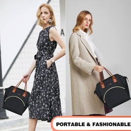 BAGNN Cool Bag 10L Insulated Lunch Bag for Men and Women Lunch Bag for Work Office Picnic Portable Foldable Lunch Bag - Black