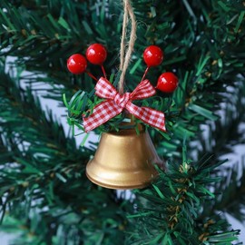 Christmas Tree Ornaments, Christmas Tree Decorations, Christmas Bells, Gloves, Candies (Golden Bell)