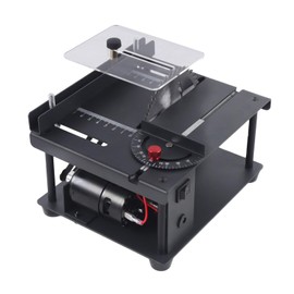 Mini Table Saw, Portable Electric Saw, Multifunctional Table Saws, 90°Angle Adjustable, 33MM Cutting Depth, Portable Compact Tablesaw Small Hobby Table Saw for Wood Plastic Acrylic Cutting