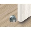 QCAA High Dome Floor Door Stop, 1-11/16" x 1-3/16", Zinc
