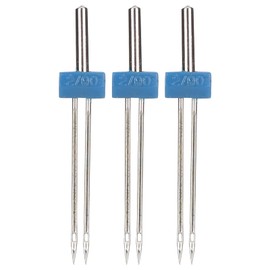 3PCS Twin Needles Stainless Steel Sewing Machine Double Needle Set for Household Sewing Machines(3MM)