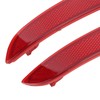 2PCS Rear Bumper Reflector Left Right PMMA ABS 63147419928 for
