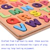 2PCS Wooden Alphabet Number Shape Puzzles for Toddlers, Educational Learning