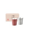 Osakasuzuki Mat-rw-2p Guinomi Pair Set, Pine Style, Red and White, Tin Sake Set Made in Japan, Gift, Cold Sake, Perfect for Sake, Wedding Gift, Longevity Celebration, Father's Day Gift, Gift