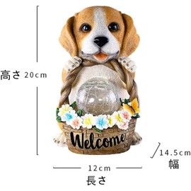 HONGYAN Figurine Light, Solar Light, Outdoor, Waterproof, Garden Light, Ornament, Atmosphere, Decorative Light, Solar Gardening, Gardening, Miscellaneous Goods, LED, Entryway, Sidewalk, Gift, Warm