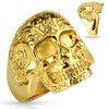 Tapsi´s Coolbodyart® Men's Ring Sigel Ring with Floral Decorated Skull