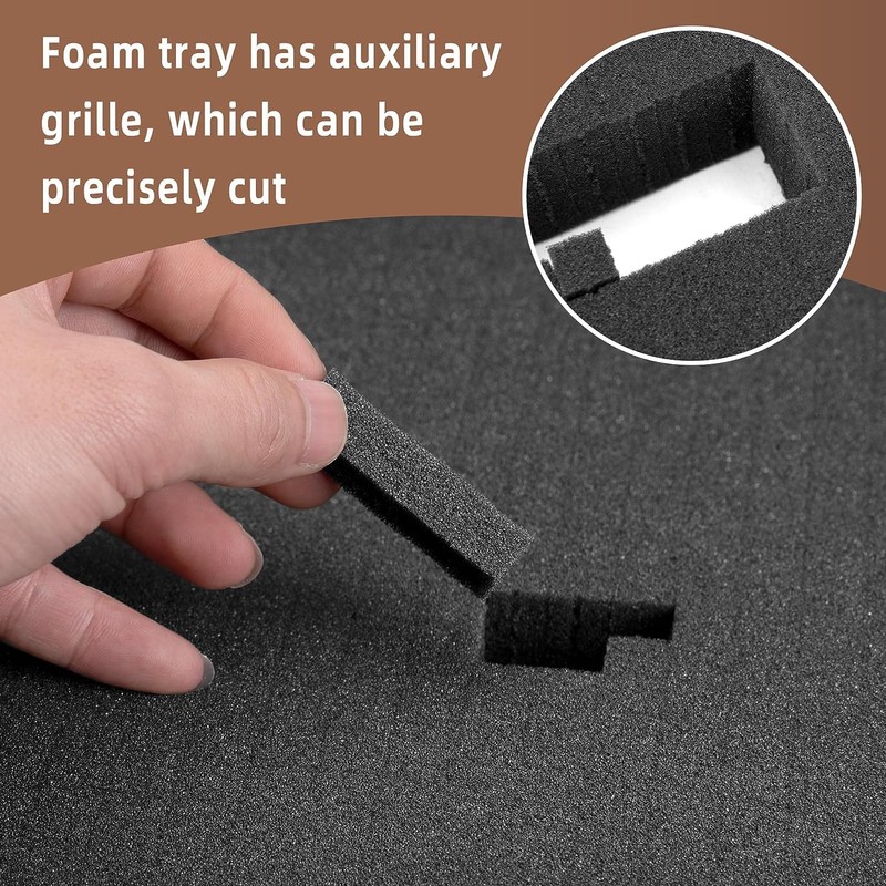 4 pieces 300 x 300 x 50 mm grid foam