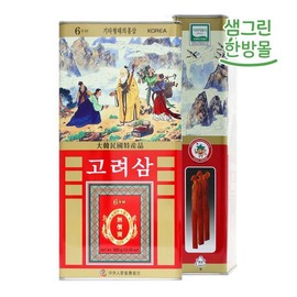 홍삼 6년근 대편 300g (11~20뿌리) 건홍삼 고려홍삼 캔 Red Ginseng 6-Year-Old Large Slice 300g (11-20 Roots) Dried Red Ginseng Korea Red Ginseng Can