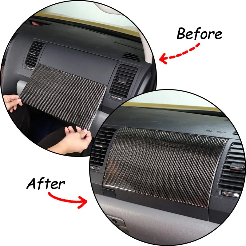 car-king888 Carbon Fibre Dashboard Trim Cover Accessories Decorate Kits For